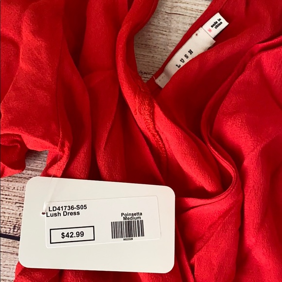 NWT Lush Med Wrap Dress - Picture 7 of 8